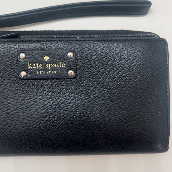 Kate Spade Wallet - Long Black Wallet with Gold Accents - Picture 3 of 12